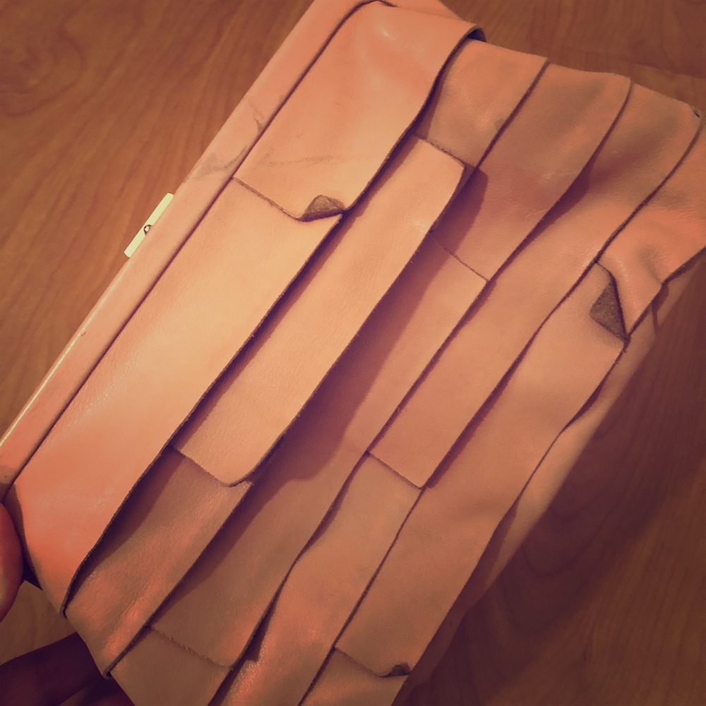 J Crew Clutch in blush color
